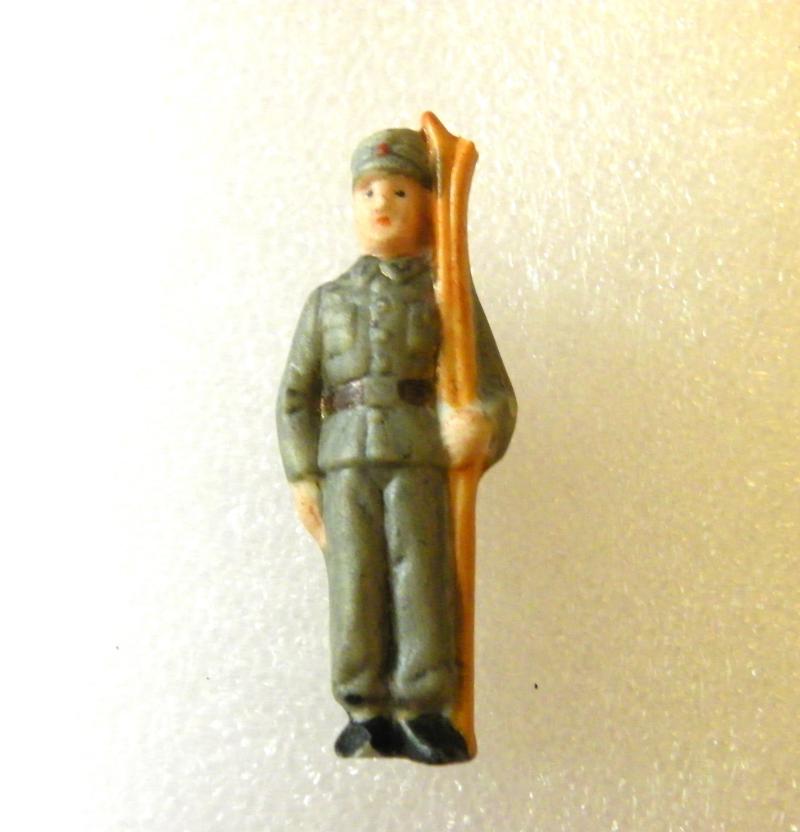 1930’s German WHW Porcelain Soldier Pin Badges Mountain Troops