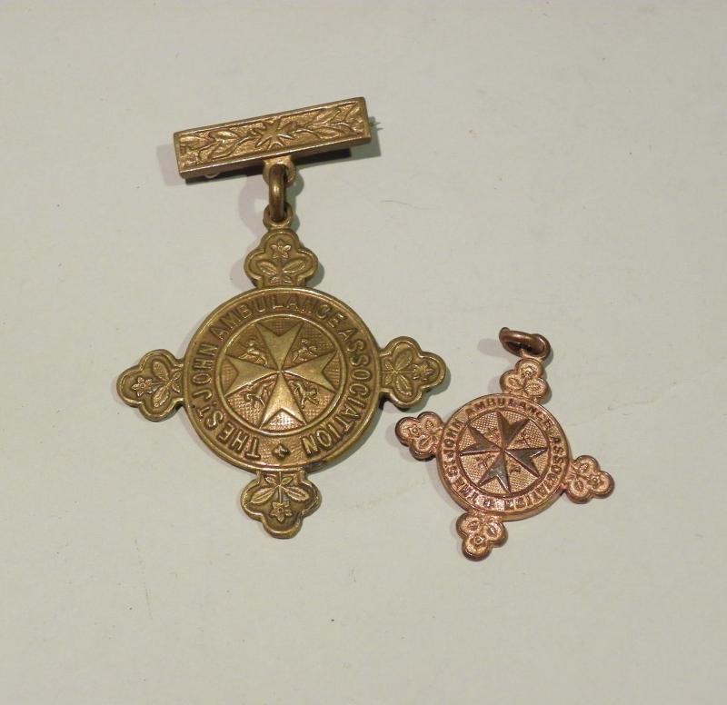 Two Vintage St John’s Ambulance Association Medals