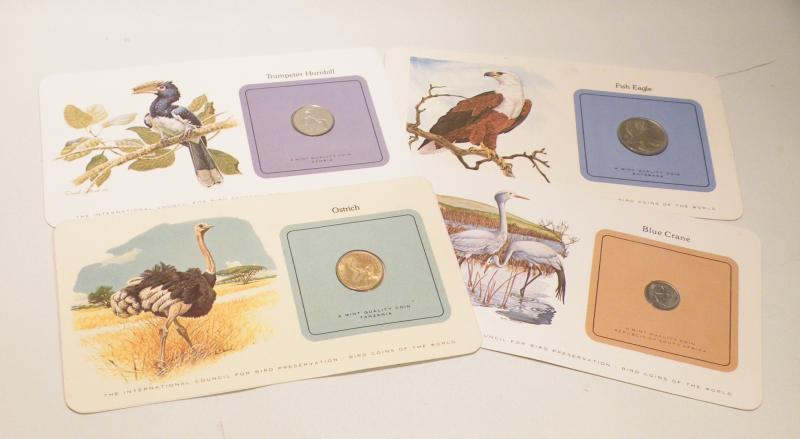 4x Bird Preservation Presentation Coins.