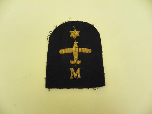WW1 / 2 Royal Navy Bullion Cloth Insignia