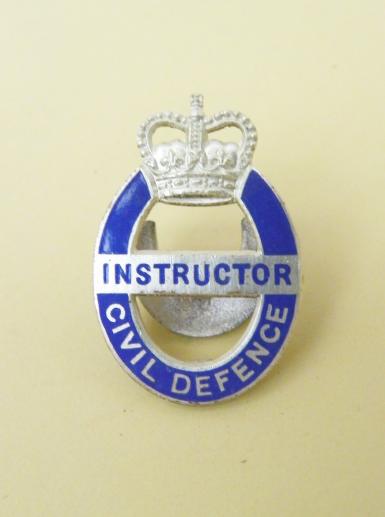 1950’s Enamel Civil Defence Instructor Badge,
