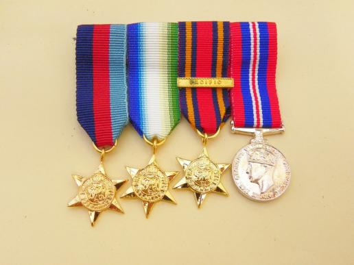 WW2 Miniature Naval Medal Group,