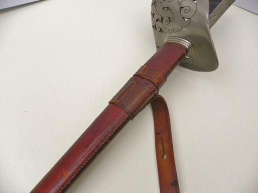 Interesting WW1 Officers Sword - Named Dublin Fusiliers.