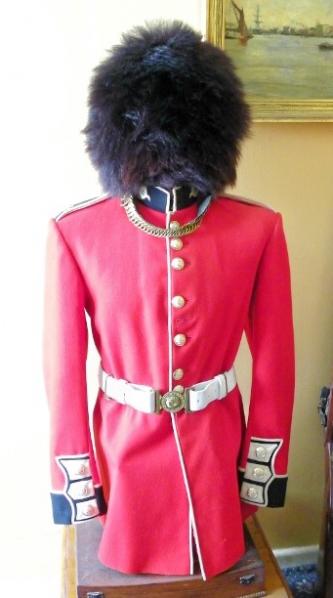 Rare Vintage Scots Guards Officers Uniform and Bear Skin.