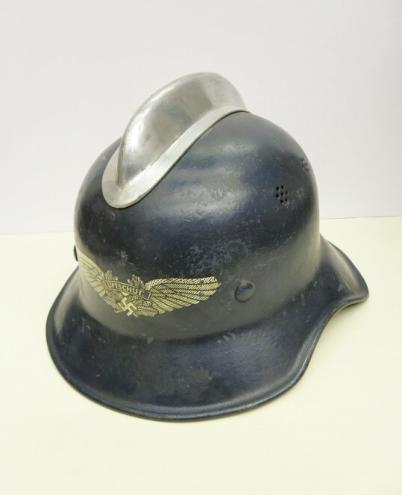 Scarce WW2 German Luftschutz Helmet (Fire Dept)