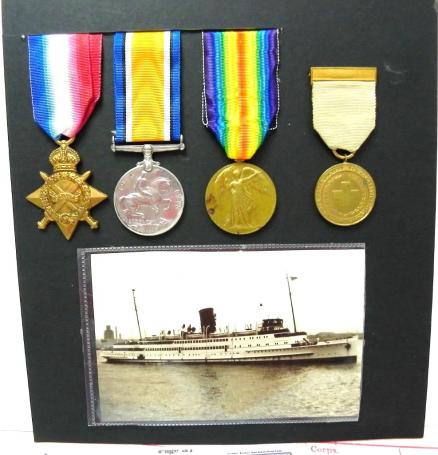 WW1 Medal Trio to Nurse Hollingum V.A.D. Served HMHS.