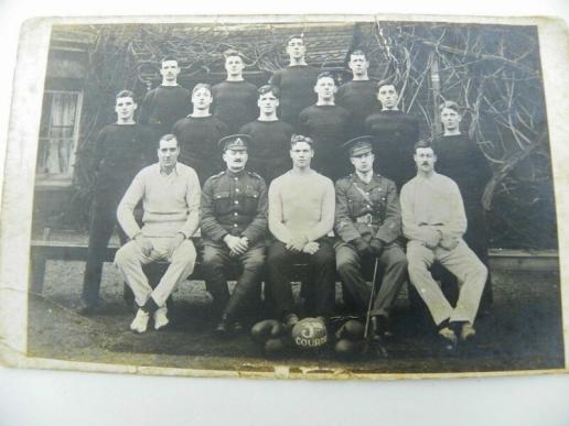 Interesting WW1 Photo Postcard Yorkshire Regiment Boxing Team