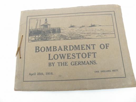 Rare Photographic Booklet WW1 Bombardment of Lowestoft