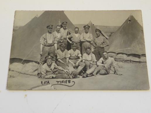WW1 Era Photograph Postcard RFA 'Tifies'