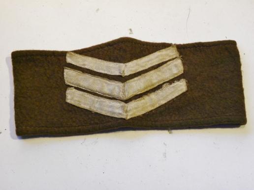 WW1 Era Sergeants Cloth Arm Band