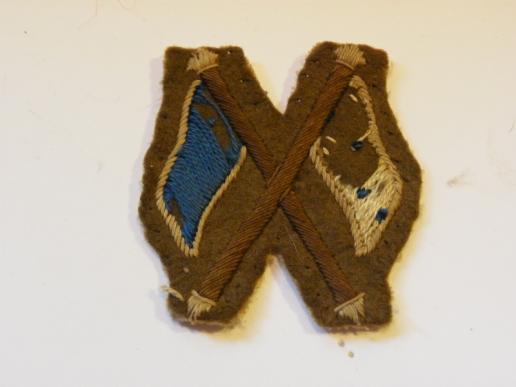 WW1 Era Regimental Signaller or Signals Instructor Cloth Badge