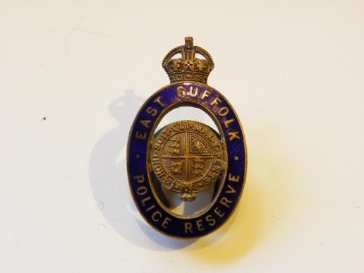 Vintage Kings Crown East Suffolk Police Reserve Badge