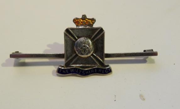 WW1 Era Hallmarked Silver Sweetheart Badge – Wiltshire Regiment