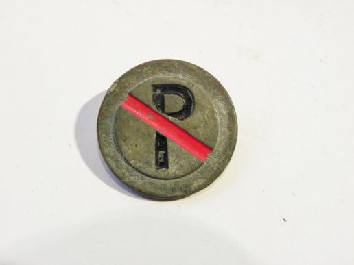 Vintage German Metal Badge No Parking?