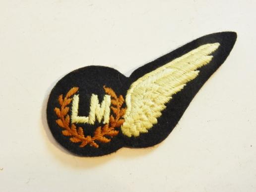 Vintage RAF LM (Loadmaster) Aircrew Padded Brevet Badge