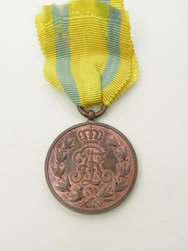 Scarce WW1 Era Frederick August Saxony Medal.