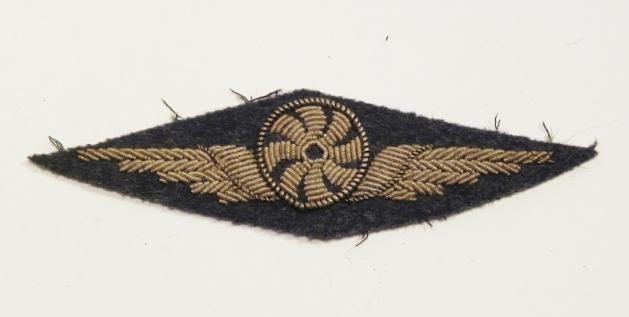 Rare WW2 Era Italian Silver Bullion Wing Badge – Observer Reconnaissance Operator