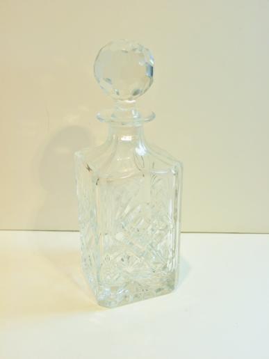 Elegant 1930's Cut Crystal Whisky Decanter