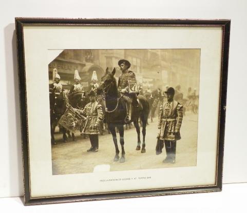 Framed and Glazed Photograph - Proclamation of George V 1910
