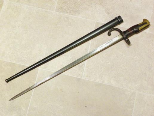 French 1874 Pattern Gras Bayonet – Matching Numbers.