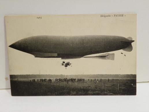 Pre WW1 Postcard - French Air Ship the Patrie