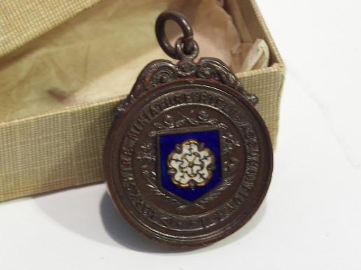 Vintage County of Lancashire Rifle Association Medallion