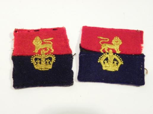 Two General Staff Cloth Collar Tabs
