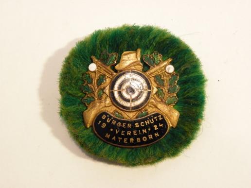 Superb German 1924 Dated Shooting Prize Badge