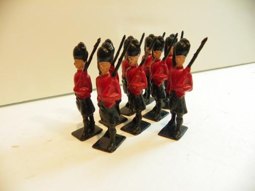 Nine Antique Hand Painted Lead Soldiers – Scots Guards