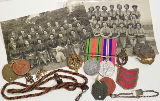 WW2 Medals, Insignia & Photos to Brunton-Reed ATS