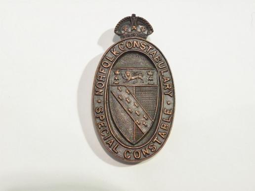 Good Vintage Bronze Norfolk Constabulary Special Constable Badge