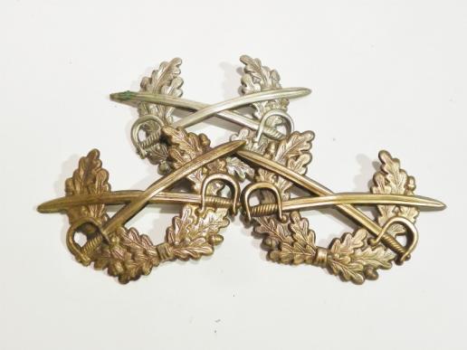 Three Various West German NCO Army Cap Badges