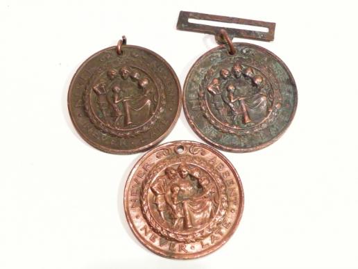 3 x  Edwardian Berkshire School Medals to Girls.