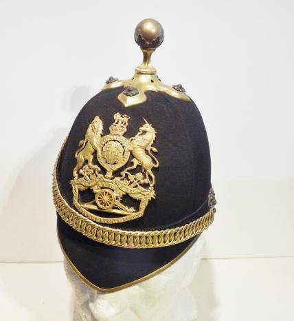 Edwardian Royal Artillery Officers Home Service Helmet. 