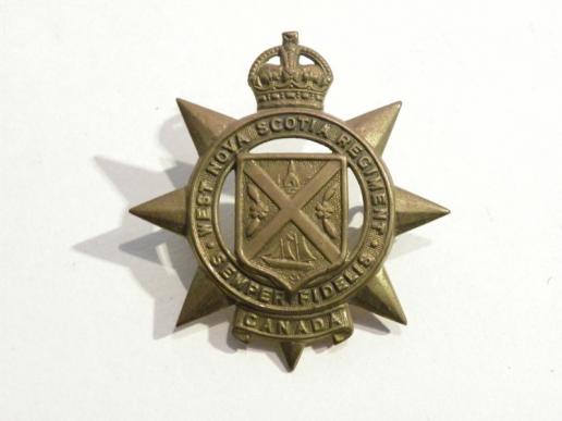WW2 West Nova Scotia Regiment Canada Cap Badge.