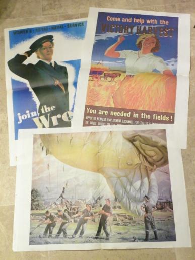 Selection of WW2 Era Reproduction Posters – Women at War