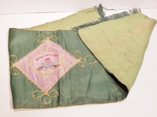 Lovely WW2 Era Silk Runner Royal Artillery