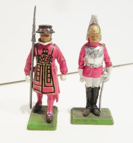 Two Vintage Britain’s Die Cast Yeoman Warden & Life Guards