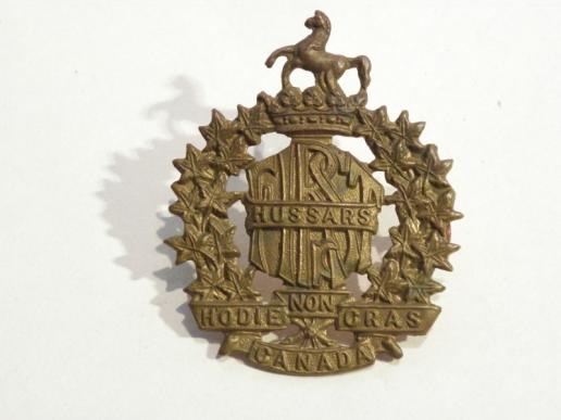 WW1 Canadian 1st Hussars Cap Badge.