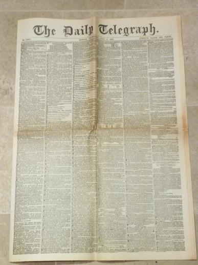 1872 Copy of the Daily Telegraph