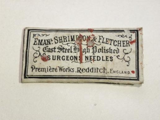 Very Rare WW1 Era Packet of Surgeon’s Needles