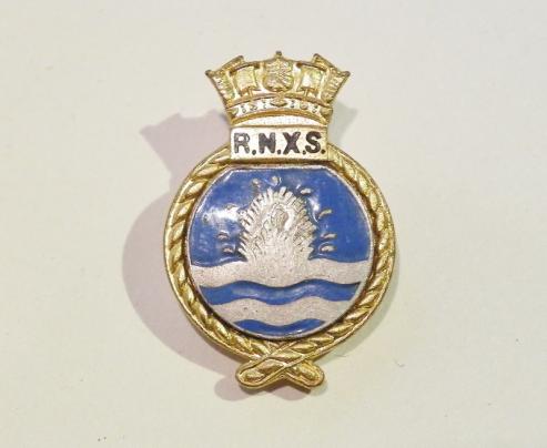 Royal Naval Auxiliary Service Button Badge- Gaunt of London