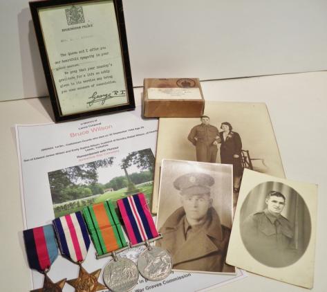 WW2 Medal Group to Wilson Coldstream Guards Killed Nijmegen