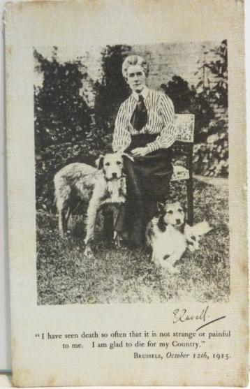 Scarce WW1 Era Edith Cavell Photo Postcard