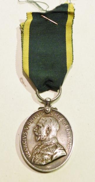 Territorial Efficiency Medal 1921-1930. 9th A & S H