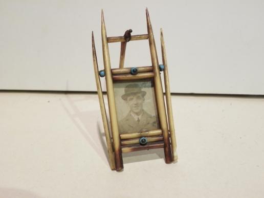 Rare Boer Prisoner of War Work Quill Photograph Frame