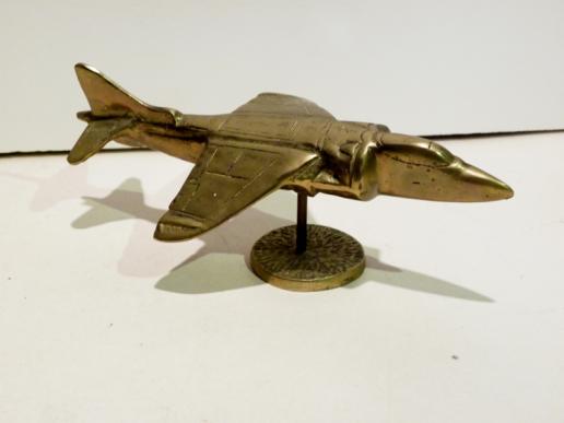 Vintage Brass Harrier Jump Jet