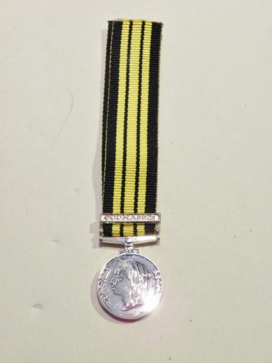 Copy Miniature Ashantee Medal with Coomassie Clasp 