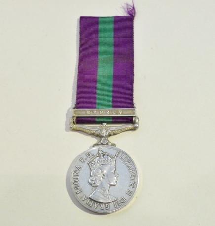 QEII General Service Medal with Cyprus Bar to Browitt.