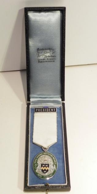 Vintage Superb Quality Sterling Silver Masonic President Medal 1970 Festival